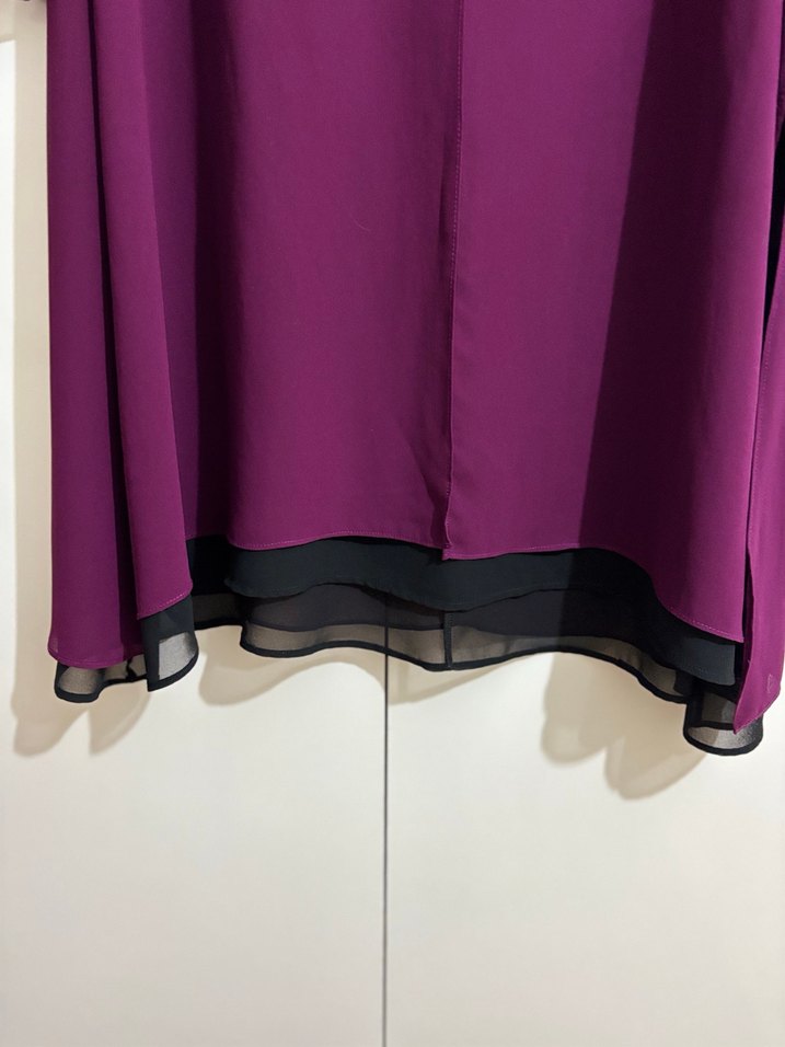 Mor Uzun Kollu Salaş Kadın Tunik - Görsel 2