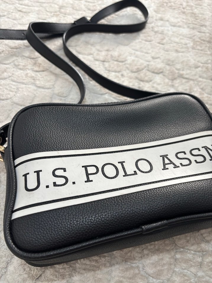 U.S. Polo Assn. Beyaz Deri Kadın Çapraz Çanta - Görsel 3