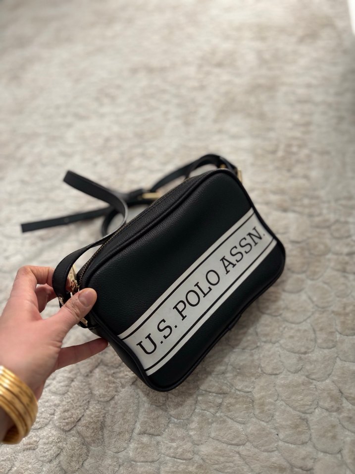 U.S. Polo Assn. Beyaz Deri Kadın Çapraz Çanta - Görsel 4