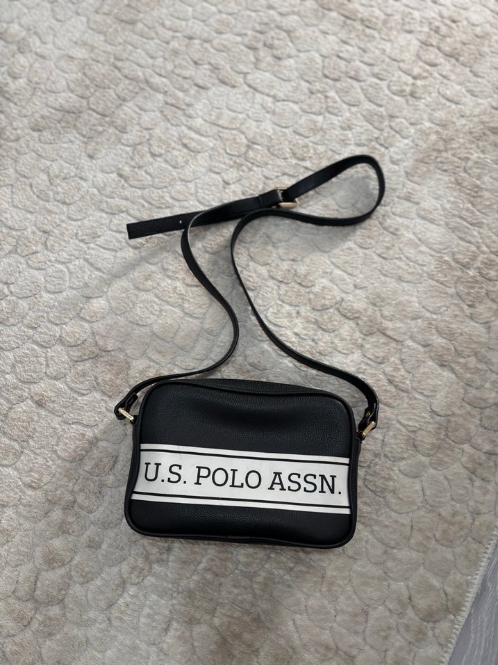 U.S. Polo Assn. Beyaz Deri Kadın Çapraz Çanta - Görsel 2