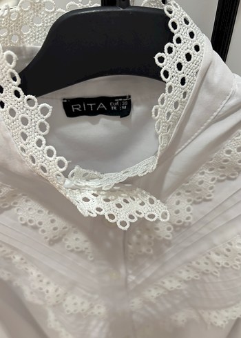 Nakışlı Düğmeli Bohem Kadın Gömlek - Görsel 3