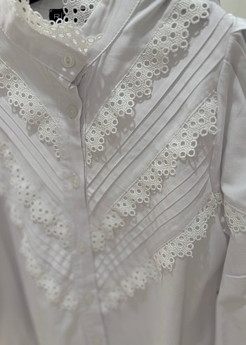 Nakışlı Düğmeli Bohem Kadın Gömlek - Görsel 2