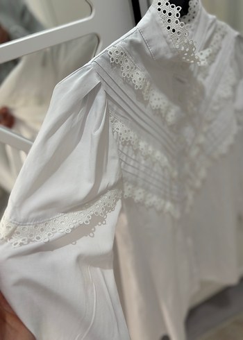 Nakışlı Düğmeli Bohem Kadın Gömlek - Görsel 4