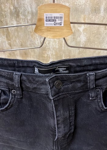 m Beden siyah Renk Siyah Kadın Denim Pantolon