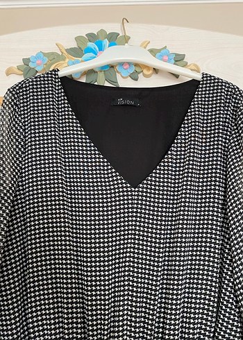 Desenli uzun elbise - Görsel 2