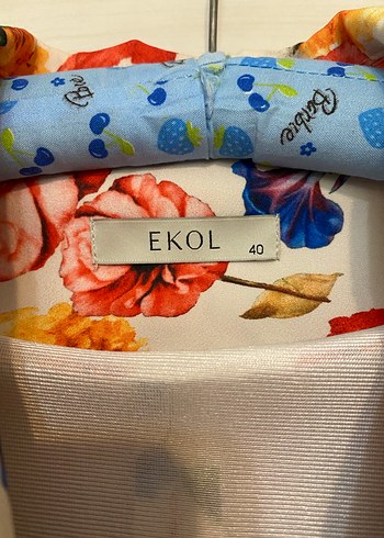 Çiçek desenli blazer ceket - Görsel 3