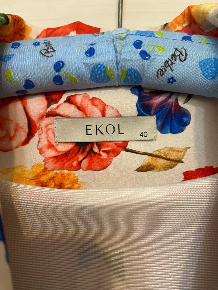 Çiçek desenli blazer ceket - Görsel 3