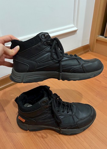 Erkek Siyah Spor Ayakkabı Bağcıklı - Görsel 3