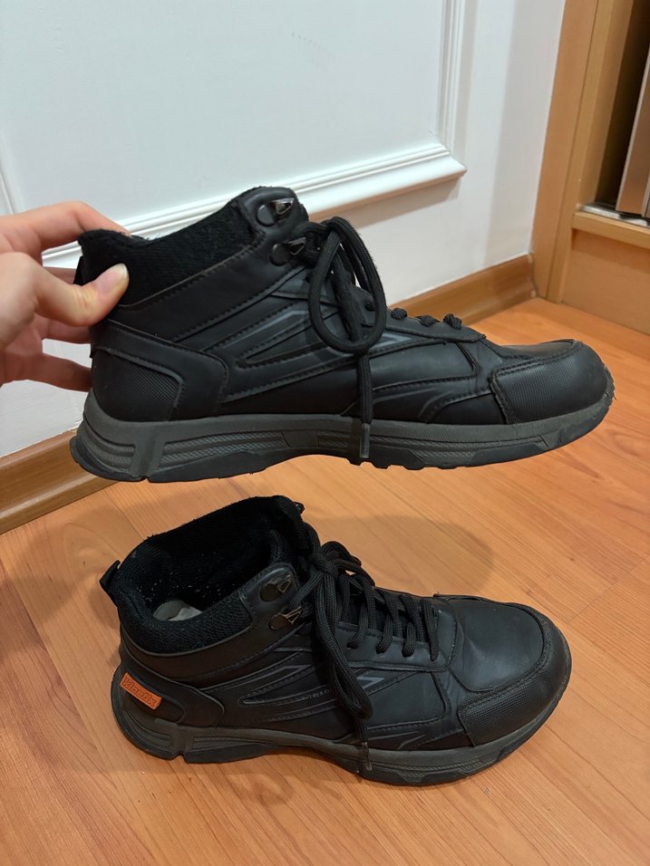 Erkek Siyah Spor Ayakkabı Bağcıklı - Görsel 3