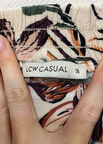 LC Waikiki Bohem Çok Renkli Desenli Bol Kesim Pantolon