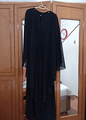48 Beden Siyah tesettür abiye