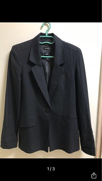 mango marka füme renk blazer