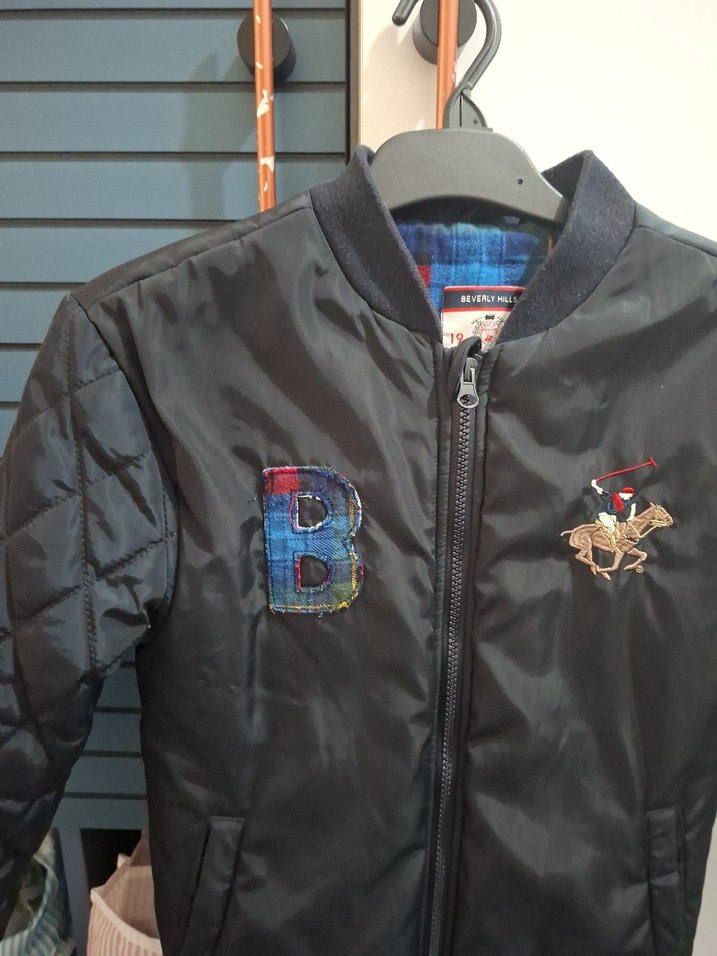 lacivert erkek cocuk mont 7 8 yas orjinal beberly hills B&G sto - Görsel 3