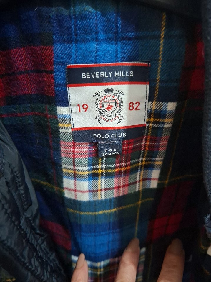 lacivert erkek cocuk mont 7 8 yas orjinal beberly hills B&G sto - Görsel 4