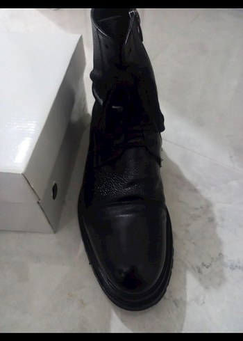 Siyah hakiki deri erkek bot divares 43 numara - Görsel 6