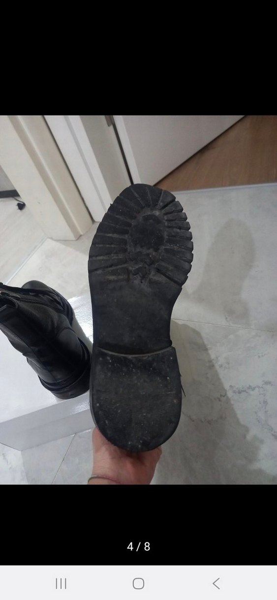 Siyah hakiki deri erkek bot divares 43 numara - Görsel 4