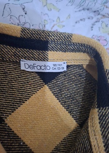 Sarı Siyah Ekose Düğmeli erkek cocuk gomlek - Görsel 3