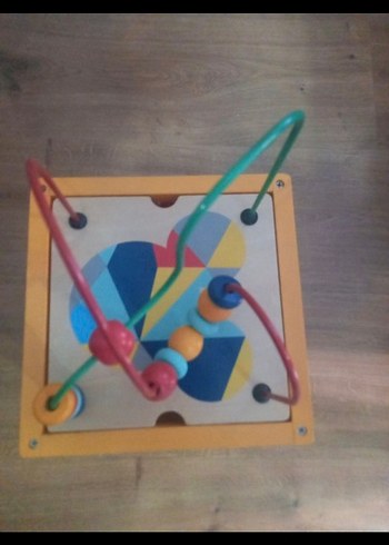 Renkli Eğitici Ahşap Aktivite Küpü - Görsel 6