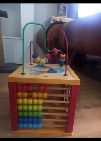 Renkli Eğitici Ahşap Aktivite Küpü - Görsel 2