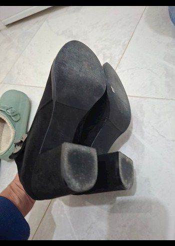 Siyah Tokalı Kadın Topuklu Bot 37 numara - Görsel 6