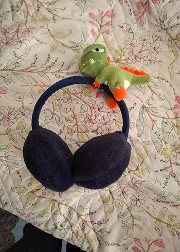 Peluş Dinozor Süslemeli Renkli Kulaklık - Görsel 6