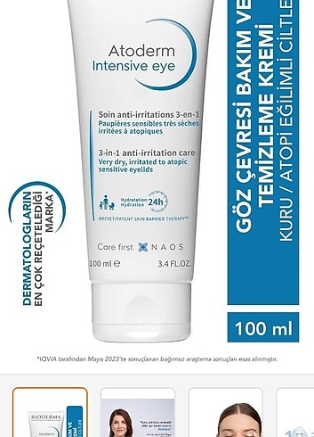 Bioderma Bioderma sensitive eye göz kremi orijinal üründür