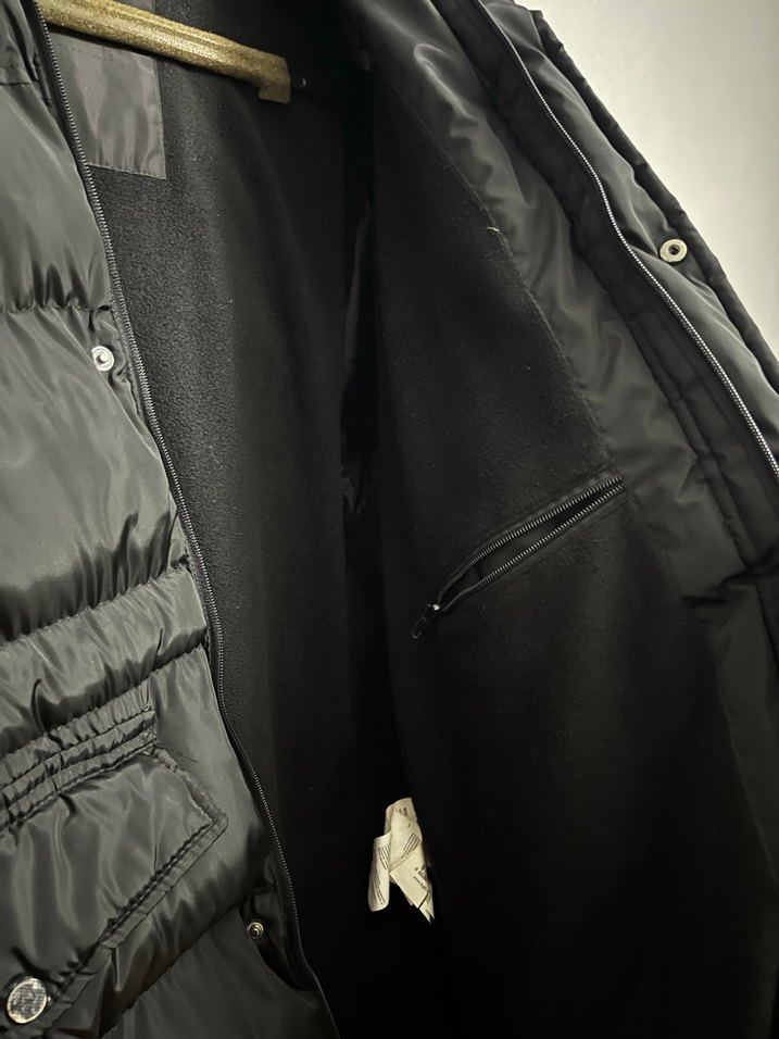 Kiğılı Kürk Detaylı Siyah Erkek Kışlık Mont - Görsel 2