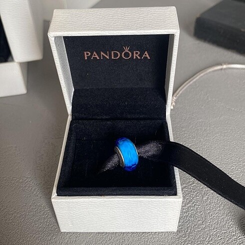Pandora orijinal mavi murano