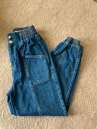 Lastikli Mom Jean