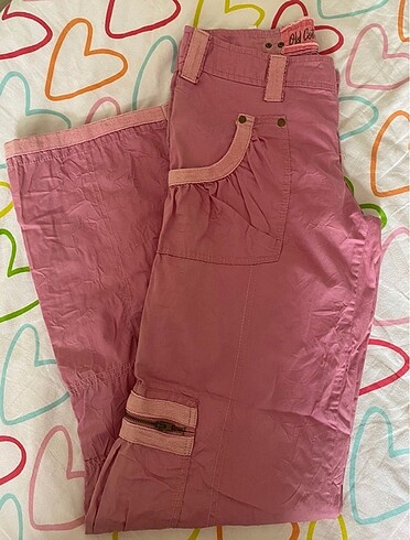 Paraşüt benzeri kargo pantolon ince yazlık vintage