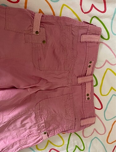 s Beden Paraşüt benzeri kargo pantolon ince yazlık vintage