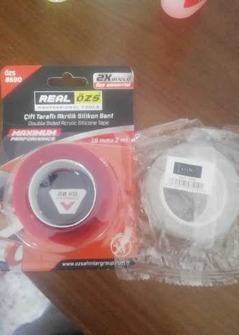REAL ÖZS Çift Taraflı Akrilik Silikon Bant 18mm x 2m