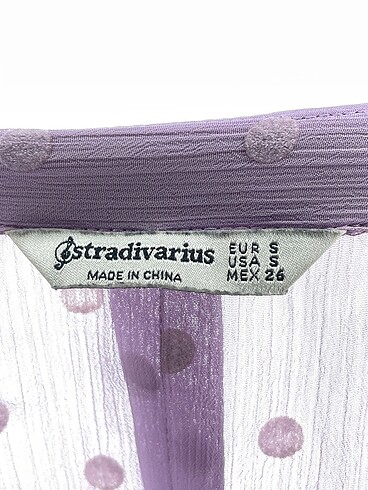 s Beden mor Renk Stradivarius Gömlek %70 İndirimli.