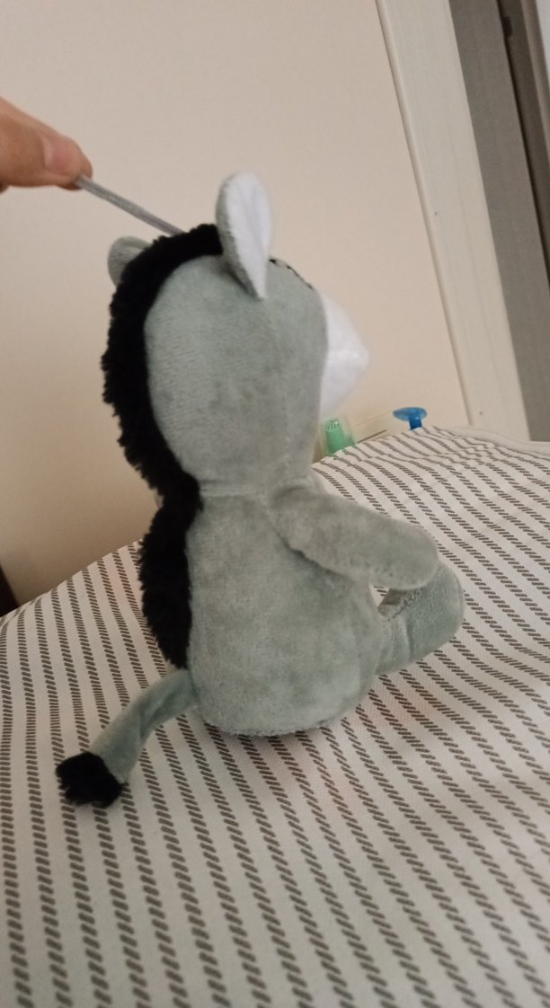 Gri Peluş Oyuncak At - Görsel 2