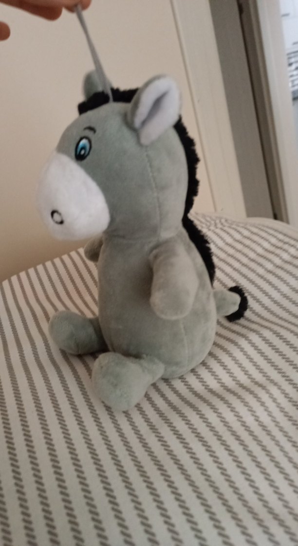 Gri Peluş Oyuncak At - Görsel 3