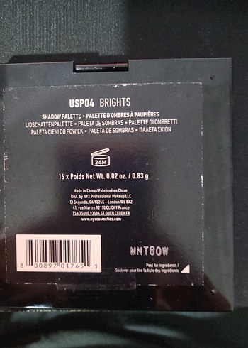  Beden NYX Professional Makeup Far Paleti