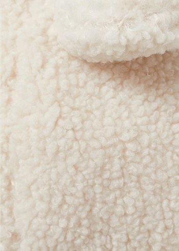 Kapüşonlu Beyaz Kürk Detaylı Bebek Tulumu - Görsel 4