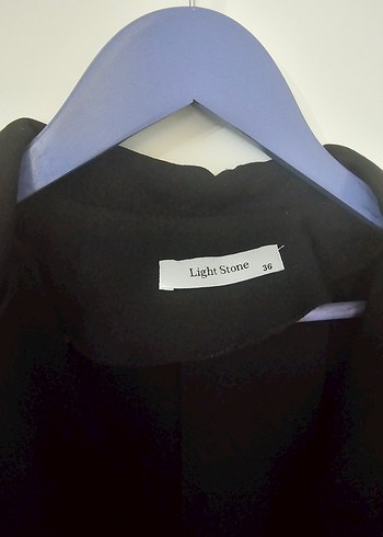 Siyah Uzun Kadın Ceket - Görsel 5