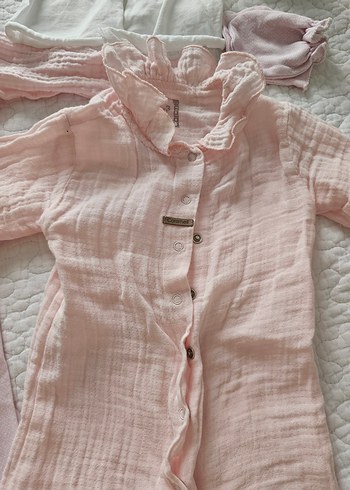 Pembe Bebek Kız Uzun Kollu 5'li Takım - Görsel 2