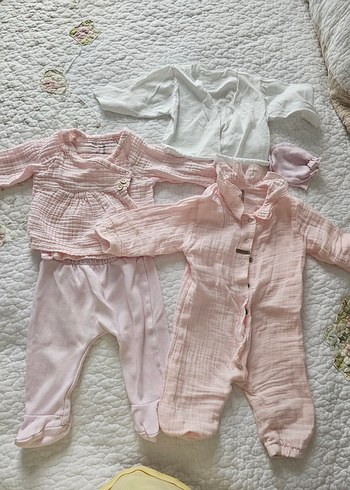 Pembe Bebek Kız Uzun Kollu 5'li Takım - Görsel 4