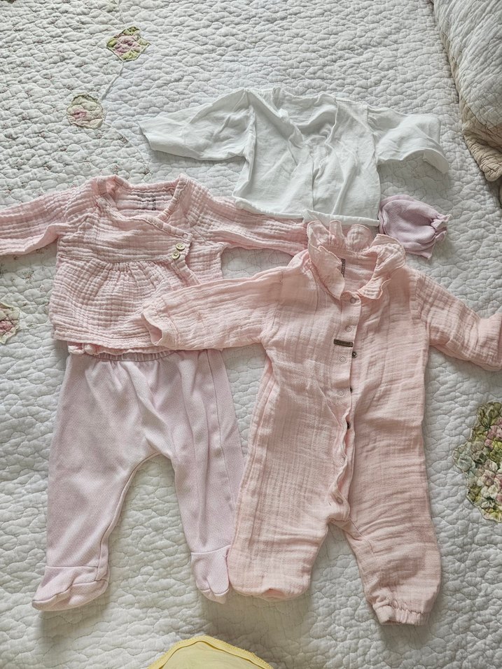 Pembe Bebek Kız Uzun Kollu 5'li Takım - Görsel 4