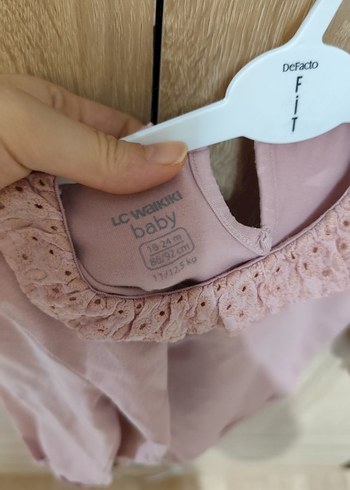 Pembe Fırfırlı Uzun Kollu Bebek Body - Görsel 2