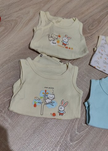 Erkek Bebek Pamuklu Kolsuz Örme Body Seti - Görsel 3