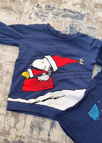 Uzun Kollu Erkek Tişörtü, Baskılı, Mavi - Görsel 3