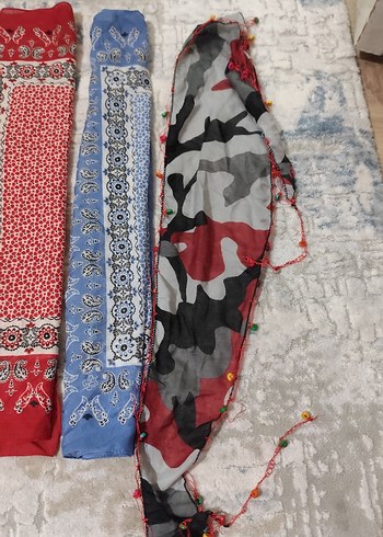 Dantel Detaylı Çok Renkli Bohem Kadın bandana - Görsel 15