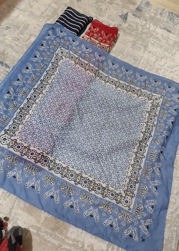 Dantel Detaylı Çok Renkli Bohem Kadın bandana - Görsel 8