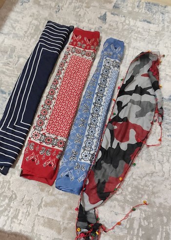 Dantel Detaylı Çok Renkli Bohem Kadın bandana - Görsel 9