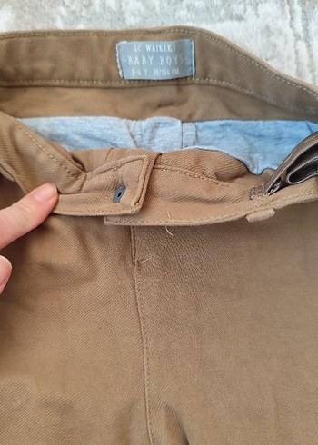 Düğmeli Kahverengi Erkek Çocuk Süet Pantolon - Görsel 2