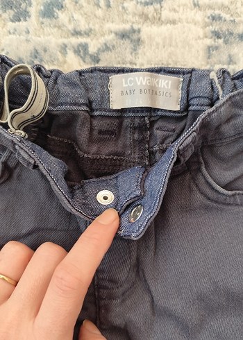 Gri Düğmeli Erkek çocuk Denim Şort - Görsel 2