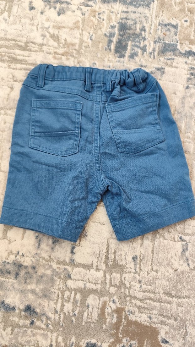 Erkek Çocuk Mavi Kot Şort - Görsel 3